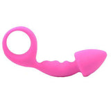 Pink Silicone Curved Comfort Butt Plug - Scantilyclad.co.uk 