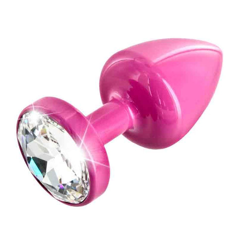 Diogol Anni Round Swarovski Pink Butt Plug - Scantilyclad.co.uk 