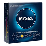 My.Size Natural Latex Condom 53 Width 3 PCS - Scantilyclad.co.uk 
