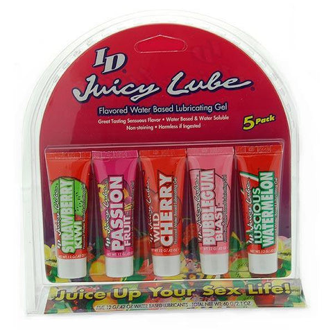 Juicy Lube 5 Tube Pack Flavoured Lubricants - Scantilyclad.co.uk 