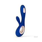 Lelo Soraya Wave Midnight Blue Dual Rechargeable Vibrator - Scantilyclad.co.uk 