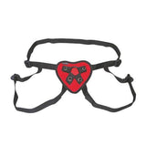 Lux Fetish Red Heart Strap On Harness - Scantilyclad.co.uk 