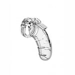 Man Cage 03 Male 4.5 Inch Clear Chastity Cage - Scantilyclad.co.uk 