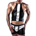 Passion Black And White Shorts And Top Size: L-XL - Scantilyclad.co.uk 