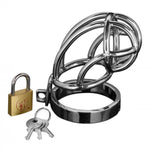 Captus Stainless Steel Locking Chastity Cage - Scantilyclad.co.uk 