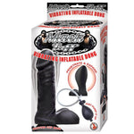 Mack Tuff Vibrating Inflatable Silicone Dong Black 7.5 Inch - Scantilyclad.co.uk 