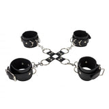 Shots Ouch Leather Hand And Leg Cuffs - Scantilyclad.co.uk 