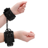 Ouch Luxury Black Hand Cuffs - Scantilyclad.co.uk 