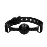 Ouch Breathable Luxury Black Ball Gag - Scantilyclad.co.uk 