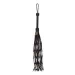 Saddle Leather With Barbed Wire Flogger 30 Inches Black - Scantilyclad.co.uk 