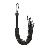 Saddle Leather With Barbed Wire Flogger 30 Inches Black - Scantilyclad.co.uk 