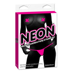Neon Vibrating Crotchless Panty And Pasties Set One Size - Scantilyclad.co.uk 