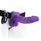 Fetish Fantasy Series 7 Inch Vibrating Hollow Strap On Purple - Scantilyclad.co.uk 