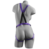 Dillio Strap On Suspender Harness With Silicone 7 Inch Purple Do - Scantilyclad.co.uk 