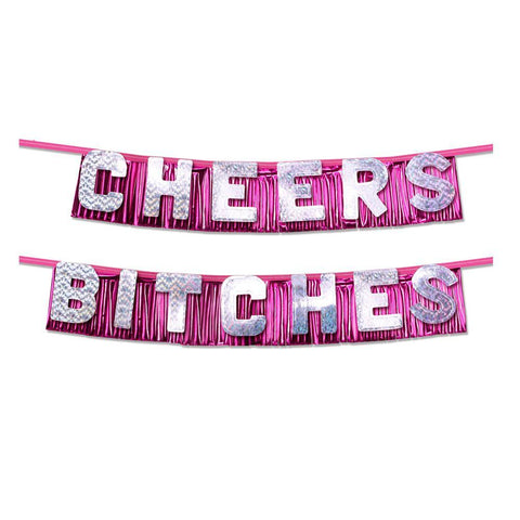 "Bachelorette Party Favors "Cheers Bitches" Party Banner" - Scantilyclad.co.uk 