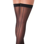 Black Sexy Stockings With Seem - Scantilyclad.co.uk 