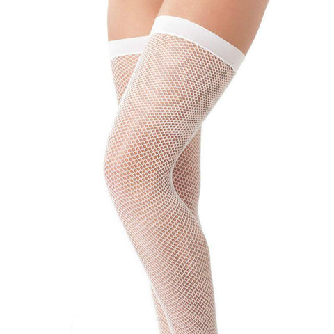 White Fishnet Stockings - Scantilyclad.co.uk 