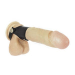 Leather Cock Ring With Button - Scantilyclad.co.uk 