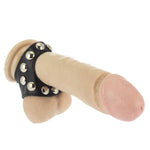 Leather Studded Cockring - Scantilyclad.co.uk 