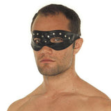 Leather Open Eye Mask With Rivets - Scantilyclad.co.uk 