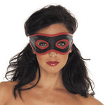 Red And Black Leather Mask - Scantilyclad.co.uk 