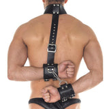 Leather Cuff And Neck Set Size: S-M - Scantilyclad.co.uk 