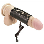 Rimba Electro Stimulation Leather Cock Sleeve - Scantilyclad.co.uk 