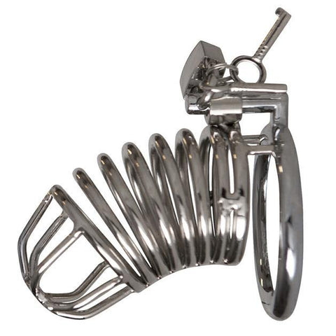 Chrome Chastity Cock Cage - Scantilyclad.co.uk 