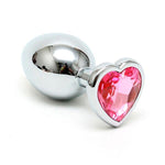 Small Butt Plug With Heart Shaped Crystal - Scantilyclad.co.uk 
