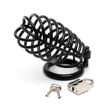 Black Metal Male Chastity Device With Padlock - Scantilyclad.co.uk 