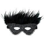 Satin Look Feather Mask - Scantilyclad.co.uk 