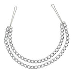 Silver Nipple Clamps With Double Chain - Scantilyclad.co.uk 