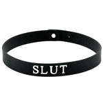Black Silicone Slut Collar - Scantilyclad.co.uk 
