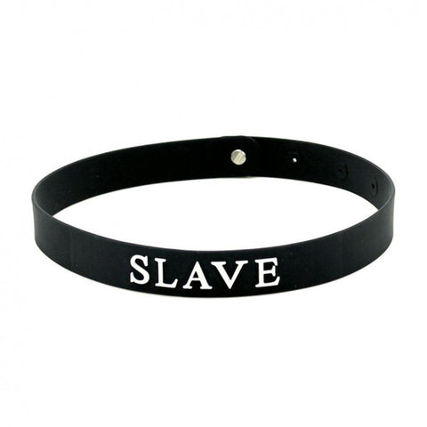 Black Silicone Slave Collar - Scantilyclad.co.uk 