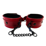 Rouge Garments Leather Croc Print Ankle Cuffs - Scantilyclad.co.uk 