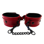 Rouge Garments Leather Croc Print Wrist Cuffs - Scantilyclad.co.uk 