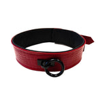 Rouge Garments Leather Croc Print Collar - Scantilyclad.co.uk 