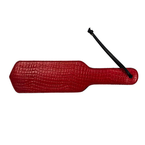 Rouge Garments Leather Croc Print Paddle - Scantilyclad.co.uk 