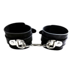 Rouge Garments Black Rubber Wrist Cuffs - Scantilyclad.co.uk 