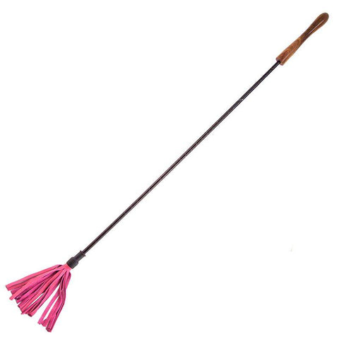 Rouge Garments Riding Crop With Wooden Handle Pink - Scantilyclad.co.uk 