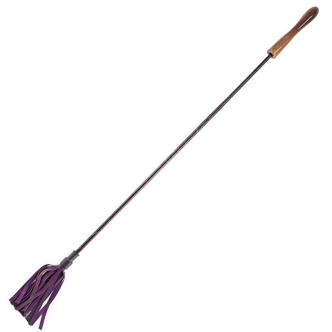 Rouge Garments Riding Crop With Wooden Handle Purple - Scantilyclad.co.uk 