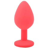 Medium Red Jewelled Silicone Butt Plug - Scantilyclad.co.uk 