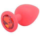 Large Red Jewelled Silicone Butt Plug - Scantilyclad.co.uk 