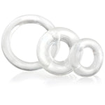 Screaming O Ring O x 3 Clear Cockrings - Scantilyclad.co.uk 