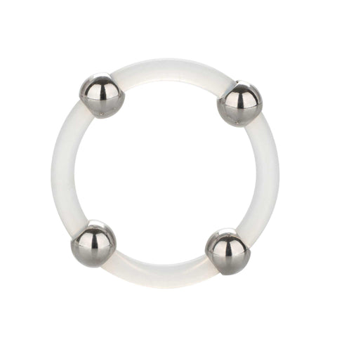 Steel Beaded Silicone Ring Large - Scantilyclad.co.uk 
