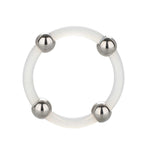 Steel Beaded Silicone Cock Ring XL - Scantilyclad.co.uk 