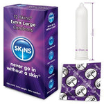 Skins Condoms Extra Large 12 Pack - Scantilyclad.co.uk 