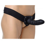 Deluxe Vibro Erection Assist Hollow Silicone Strap On - Scantilyclad.co.uk 