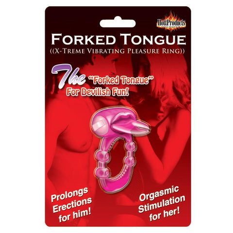 Forked Tongue Vibrating Silicone Cock Ring - Scantilyclad.co.uk 