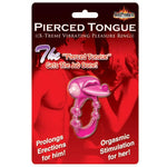 Pierced Tongue Vibrating Silicone Cock Ring - Scantilyclad.co.uk 